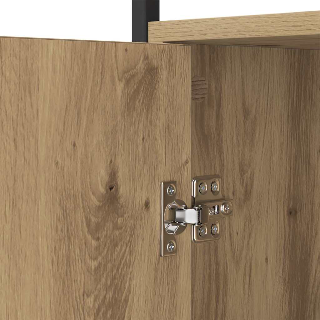 vidaXL Πλαϊνό γραφείο Artisan Oak 100 x 35 x 80 εκ. Επεξεργασμένο ξύλο