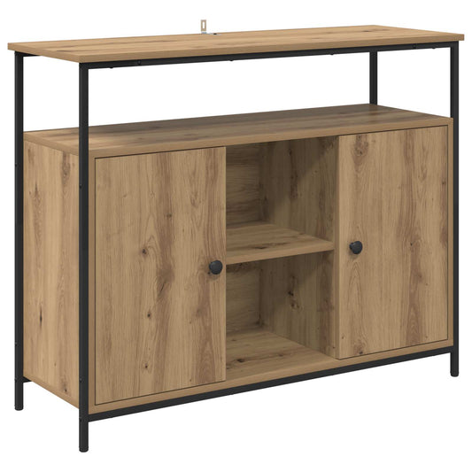vidaXL Πλαϊνό γραφείο Artisan Oak 100 x 35 x 80 εκ. Επεξεργασμένο Ξύλο
