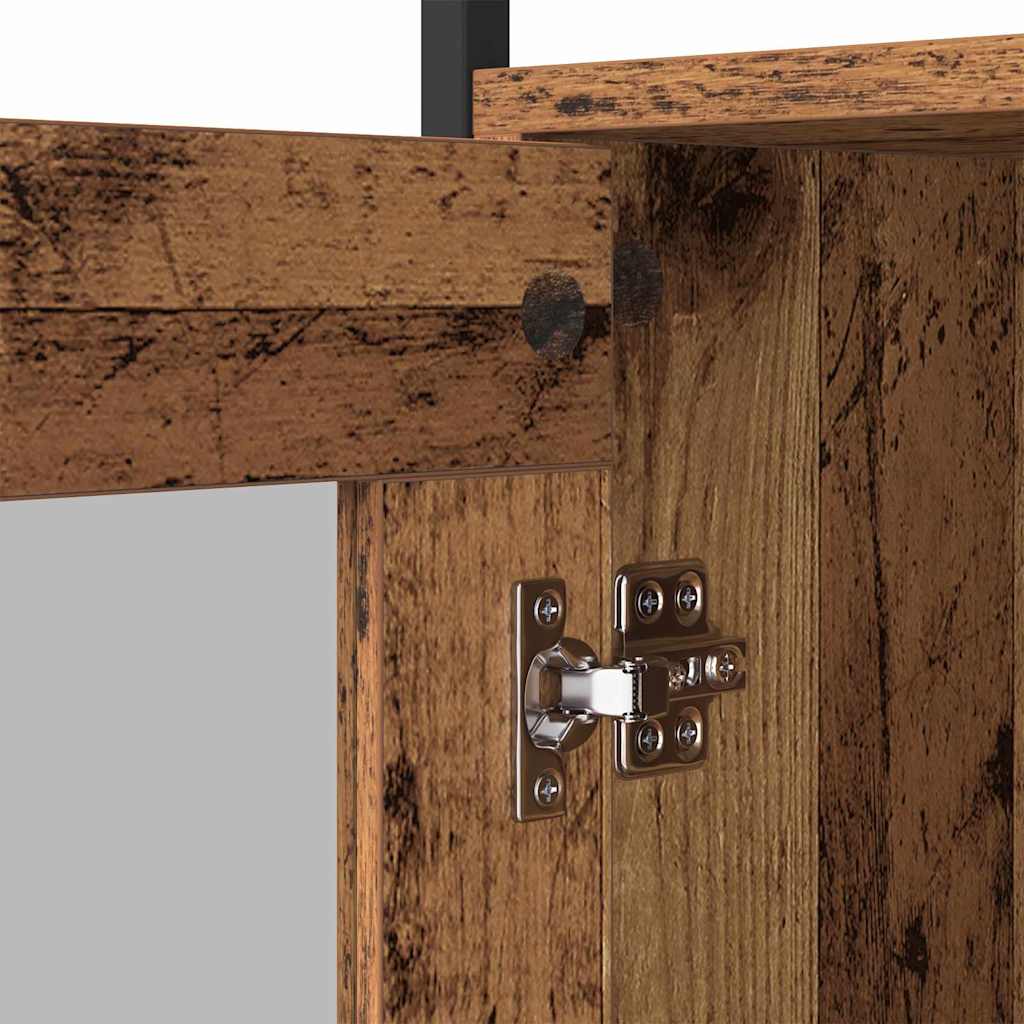 vidaXL Πλαϊνό γραφείο Παλιό Ξύλο 100 x 35 x 80 εκ. Επεξεργασμένο ξύλο