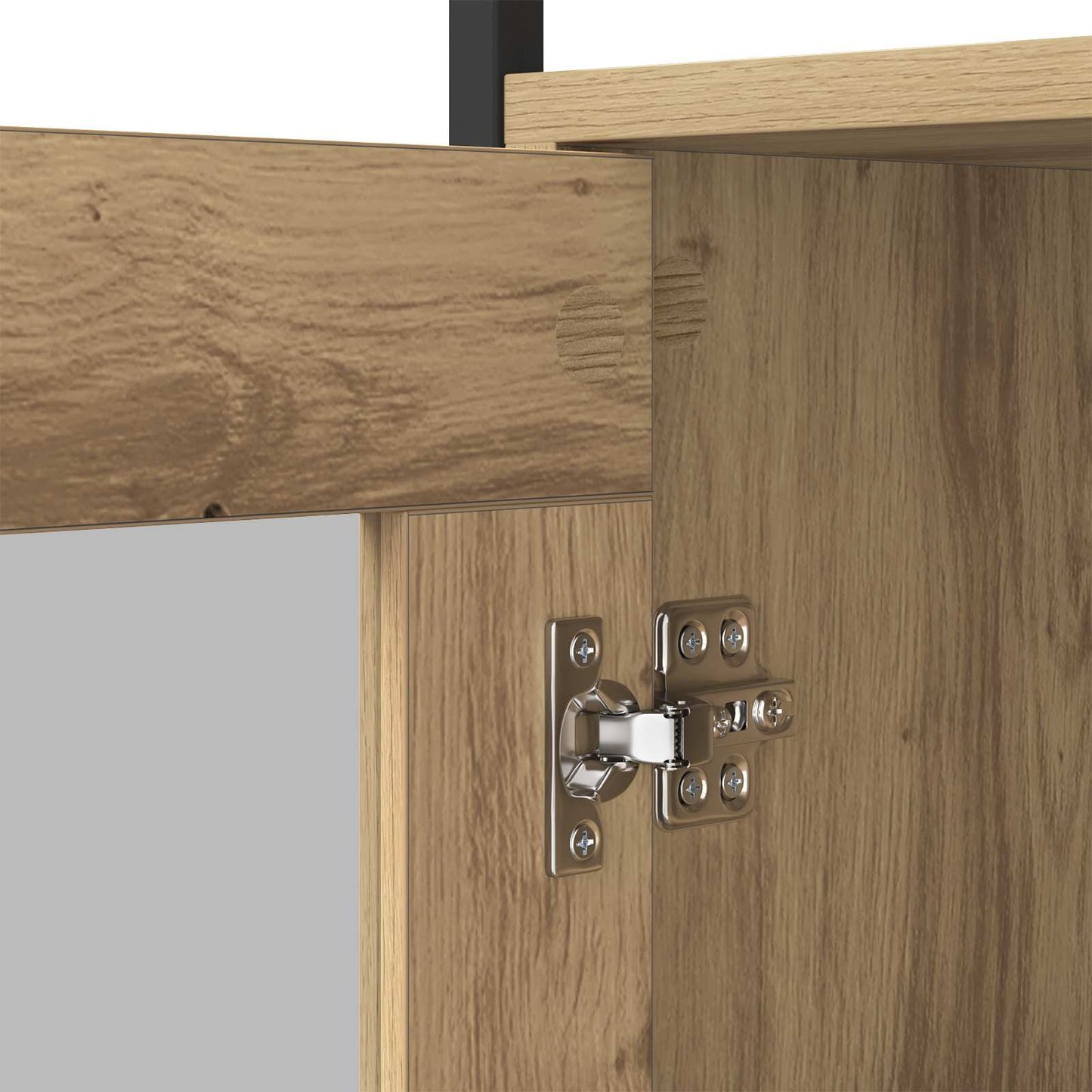 vidaXL Πλαϊνό γραφείο Artisan Oak 100 x 35 x 80 εκ. Επεξεργασμένο ξύλο