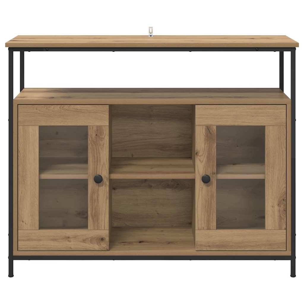 vidaXL Πλαϊνό γραφείο Artisan Oak 100 x 35 x 80 εκ. Επεξεργασμένο ξύλο