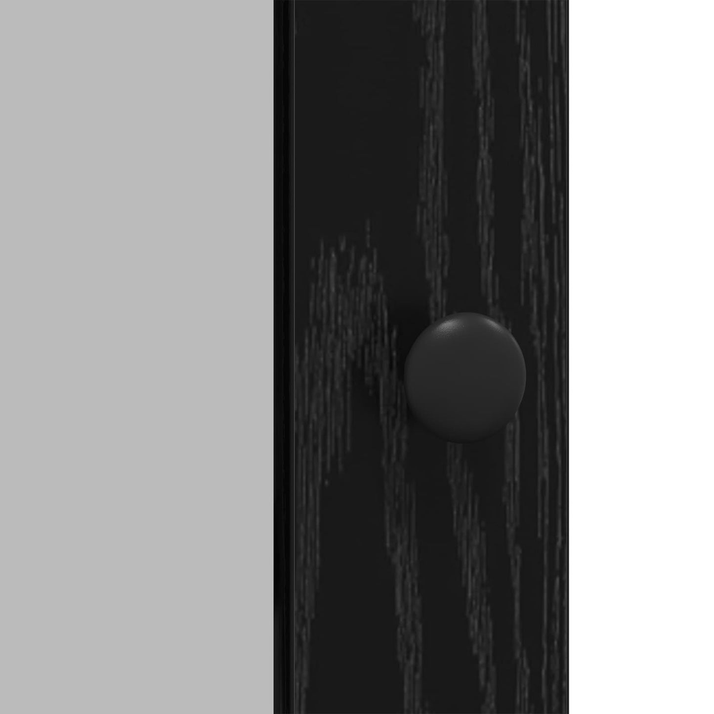 vidaXL Πλαϊνό γραφείο Μαύρη Οξυά 100 x 35 x 80 εκ. Επεξεργασμένο ξύλο