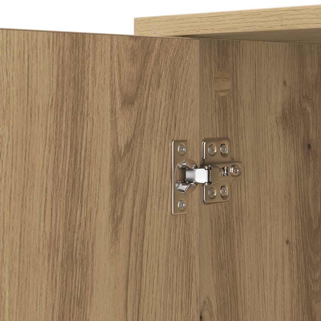 vidaXL Πλαϊνό γραφείο Artisan Oak 100 x 33 x 75 εκ Επεξεργασμένο ξύλο