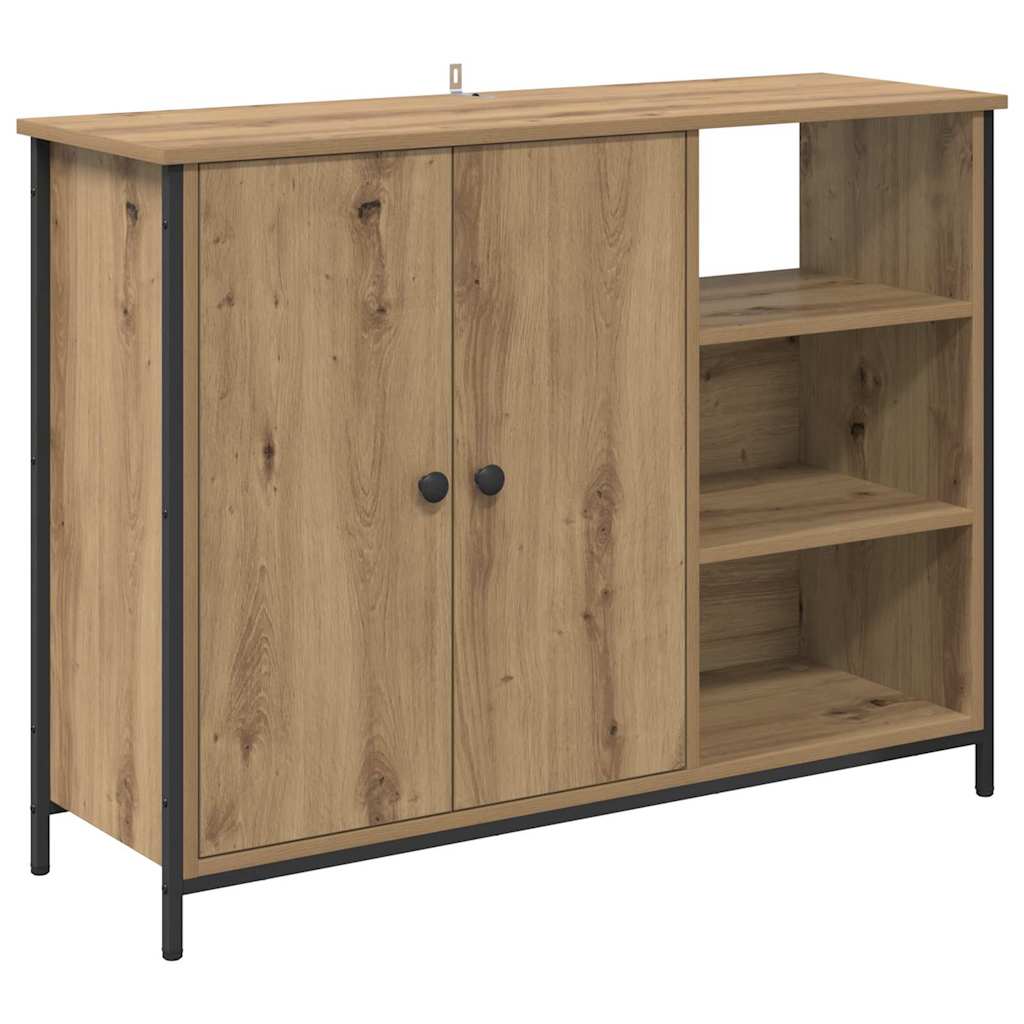 vidaXL Πλαϊνό γραφείο Artisan Oak 100 x 33 x 75 εκ Επεξεργασμένο ξύλο
