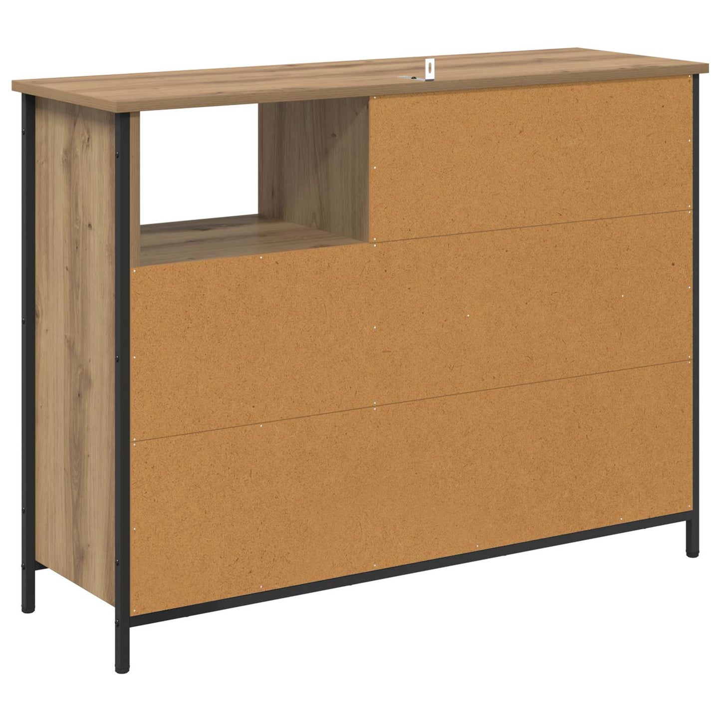 vidaXL Πλαϊνό γραφείο Artisan Oak 100 x 33 x 75 εκ Επεξεργασμένο ξύλο
