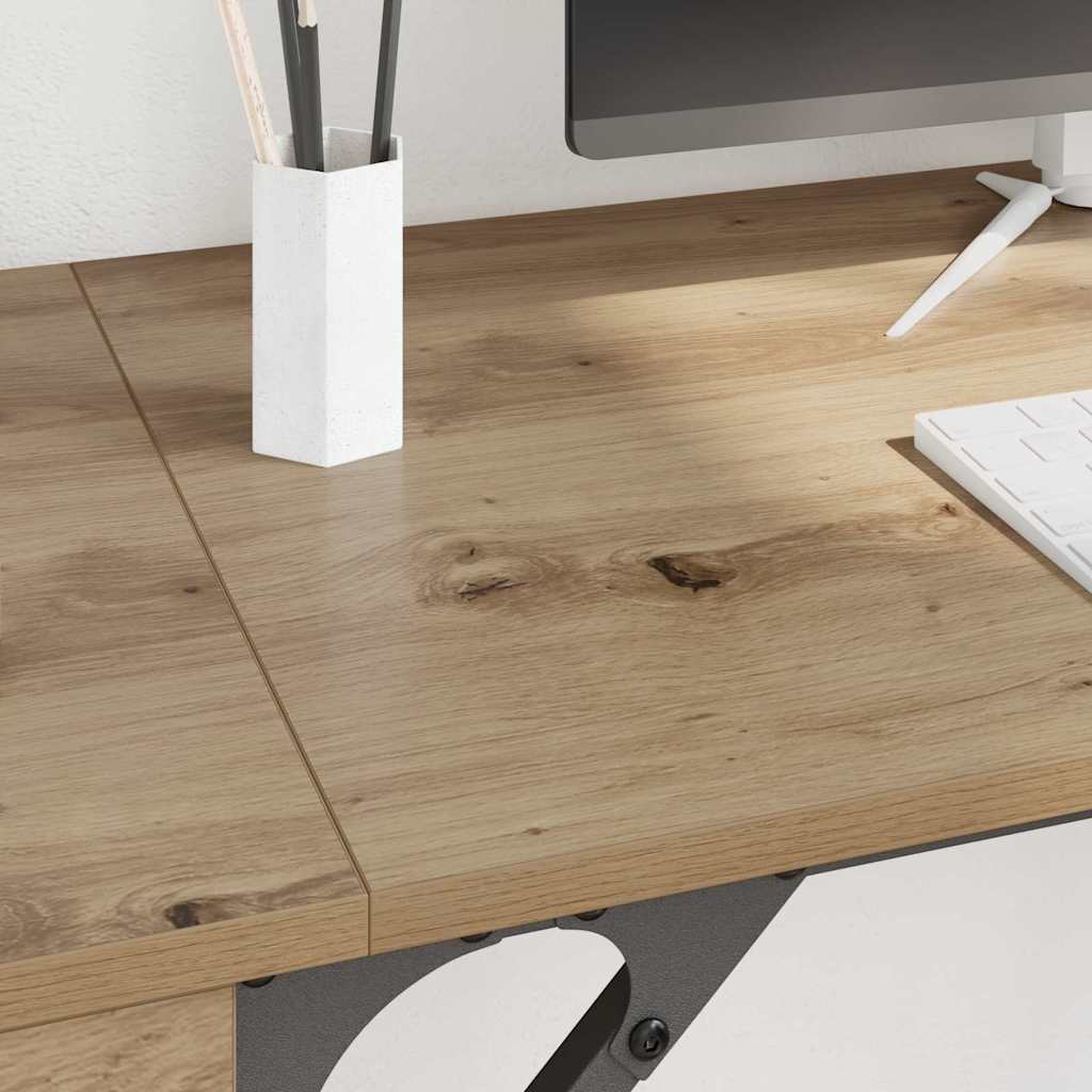 vidaXL Γραφείο Υπολογιστή με συρτάρι Artisan Oak 131 x 48 x 75 εκ.