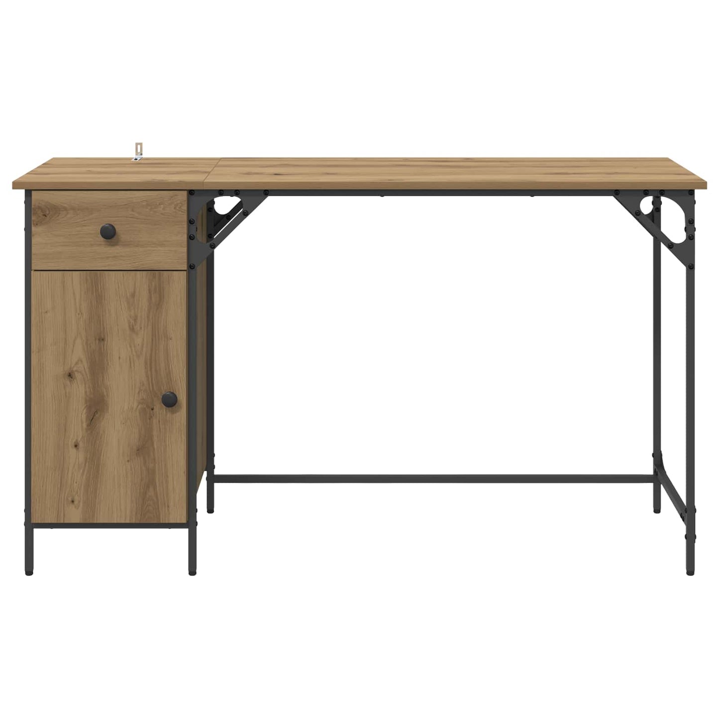 vidaXL Γραφείο Υπολογιστή Artisan Oak 131 x 48 x 75 εκ.