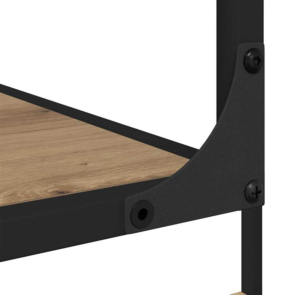 vidaXL Βιβλιοθήκη artisan δρυς 81 x 36 x 176 εκ Επεξεργασμένο ξύλο