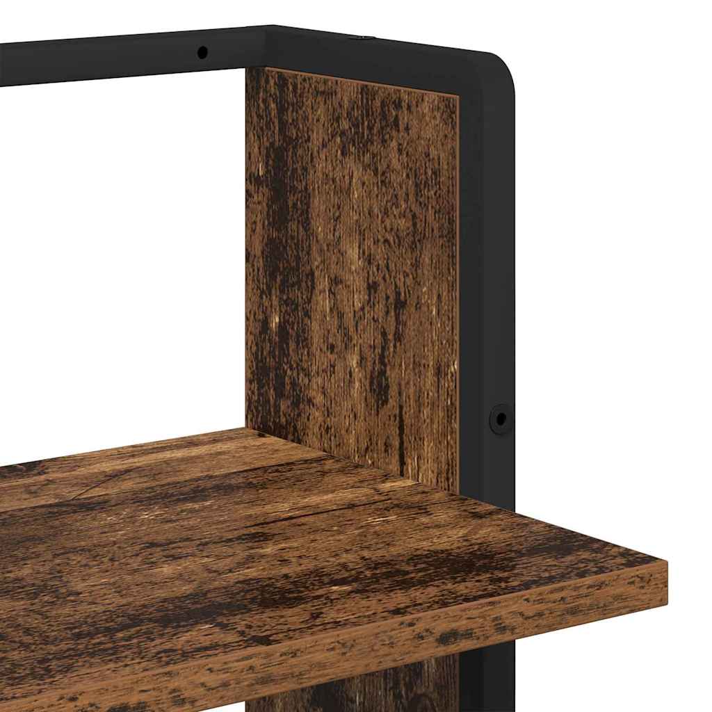 vidaXL Ράφι Τοίχου Επιτοίχιο Παλιό Ξύλο 30 x 25 x 100 cm