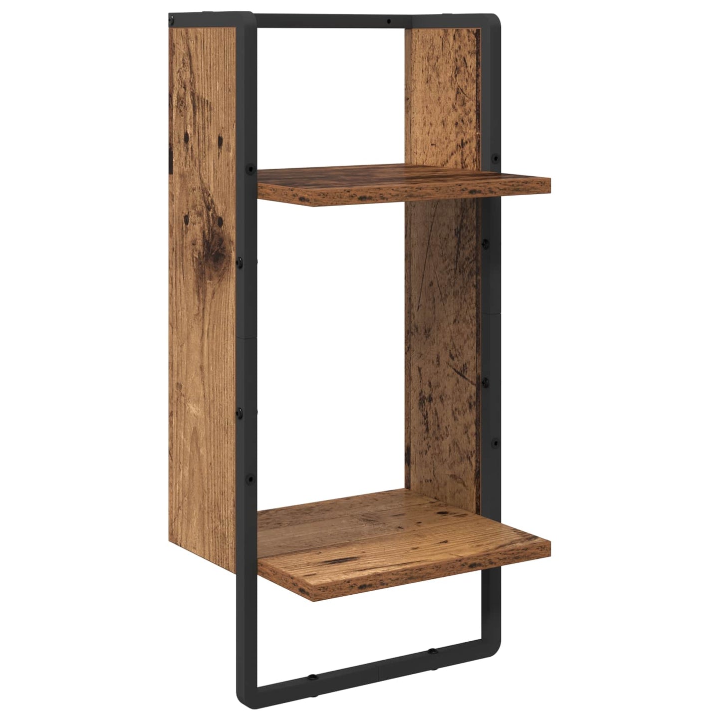vidaXL Σετ ραφιών τοίχου 4 τμχ. Παλιό Ξύλο 65 x 25 x 30 cm