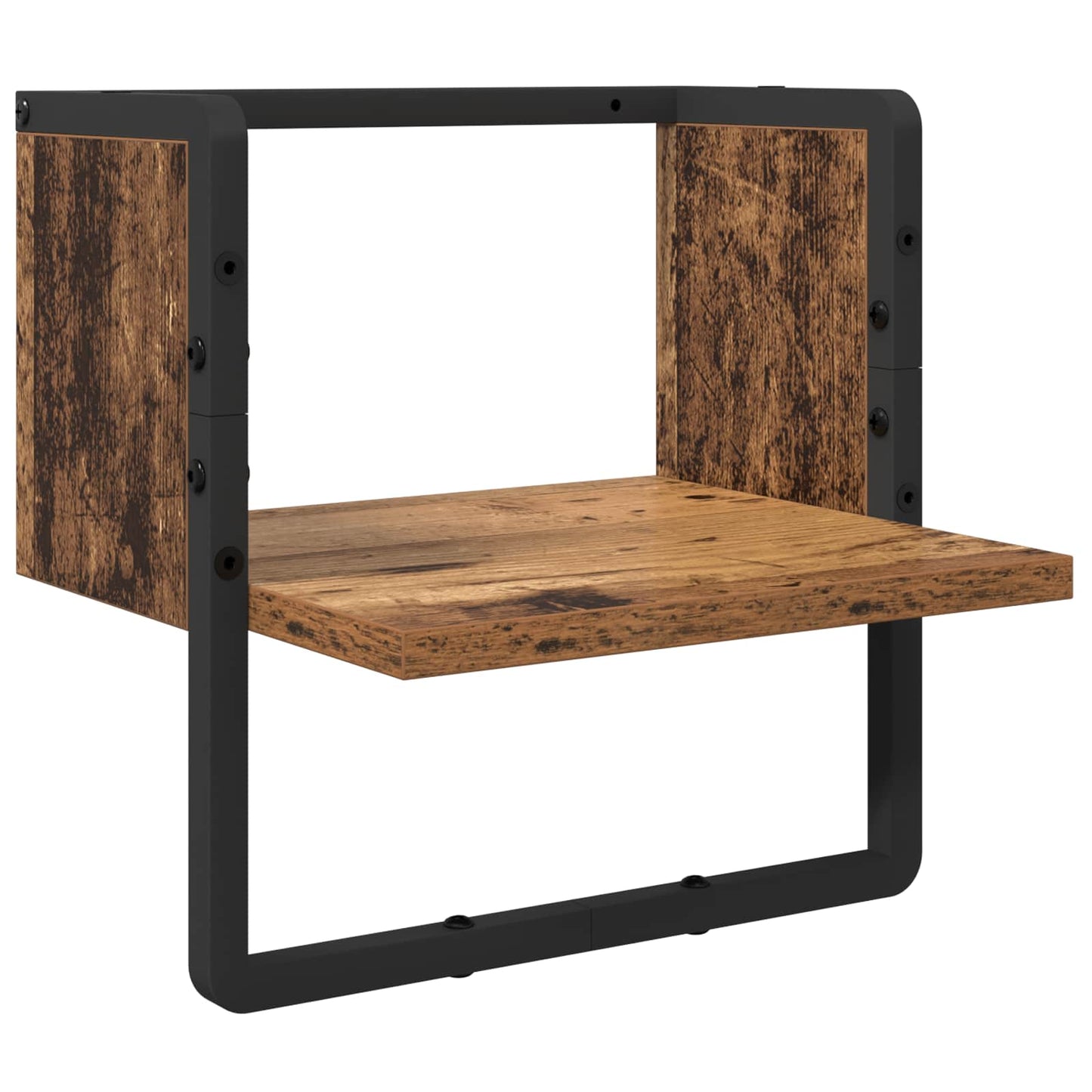 vidaXL Σετ ραφιών τοίχου 4 τμχ. Παλιό Ξύλο 65 x 25 x 30 cm