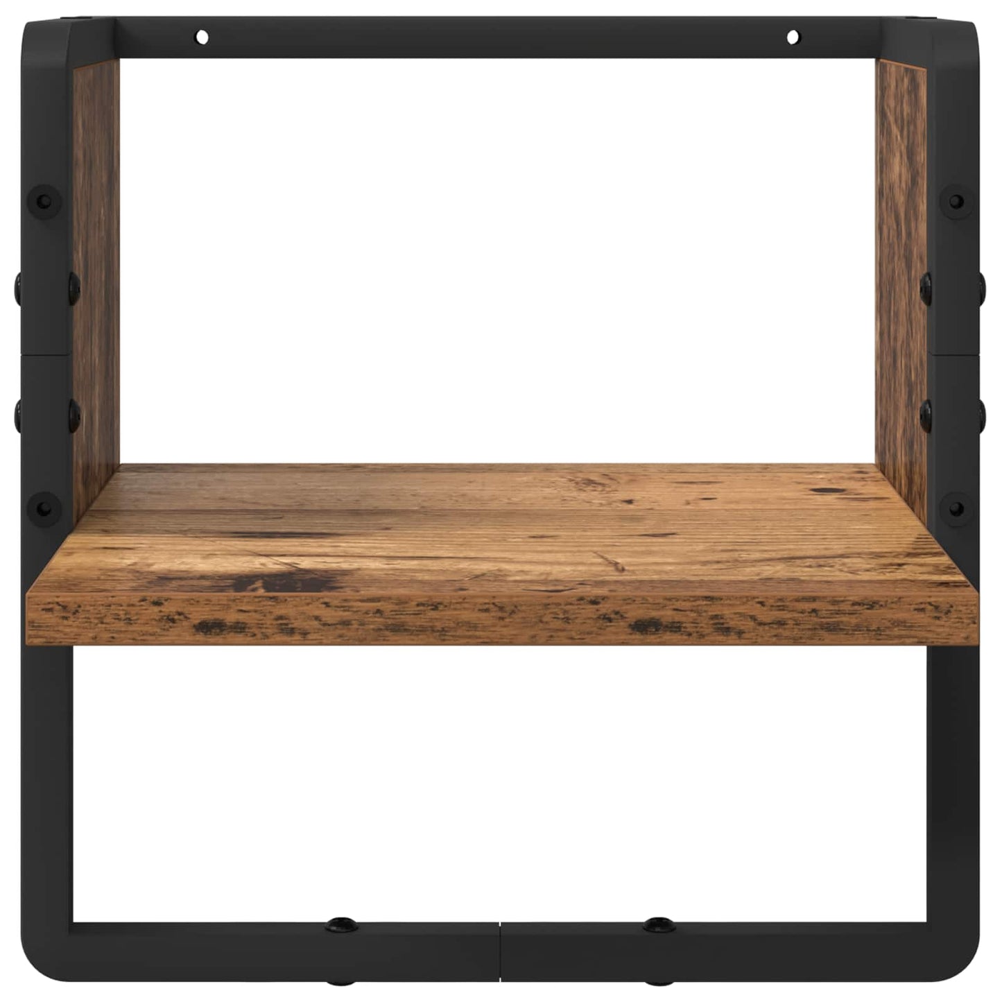 vidaXL Σετ ραφιών τοίχου 4 τμχ. Παλιό Ξύλο 65 x 25 x 30 cm