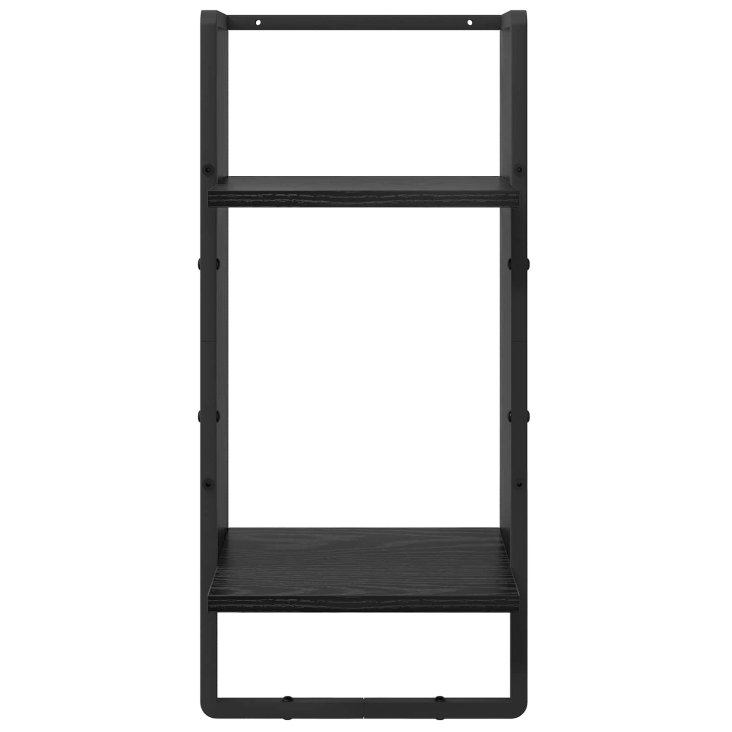 vidaXL Σετ ραφιών τοίχου 4 τμχ. Μαύρη Οξυά 65 x 25 x 30 cm