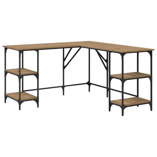 vidaXL Γραφείο Artisan Oak 139 x 139 x 75 εκ. Επεξεργασμένο ξύλο