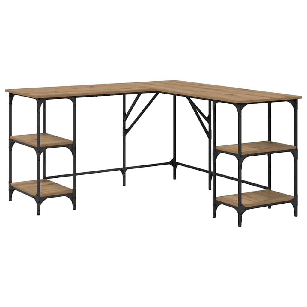 vidaXL Γραφείο Artisan Oak 139 x 139 x 75 εκ. Επεξεργασμένο ξύλο