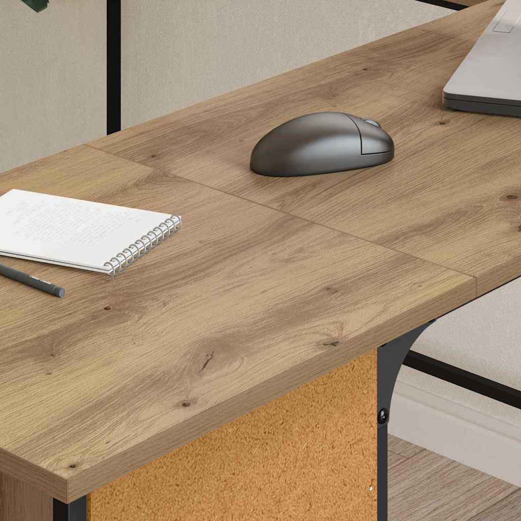vidaXL Γραφείο Artisan Oak Επεξεργασμένο Ξύλο 141 x 141 x 75 εκ