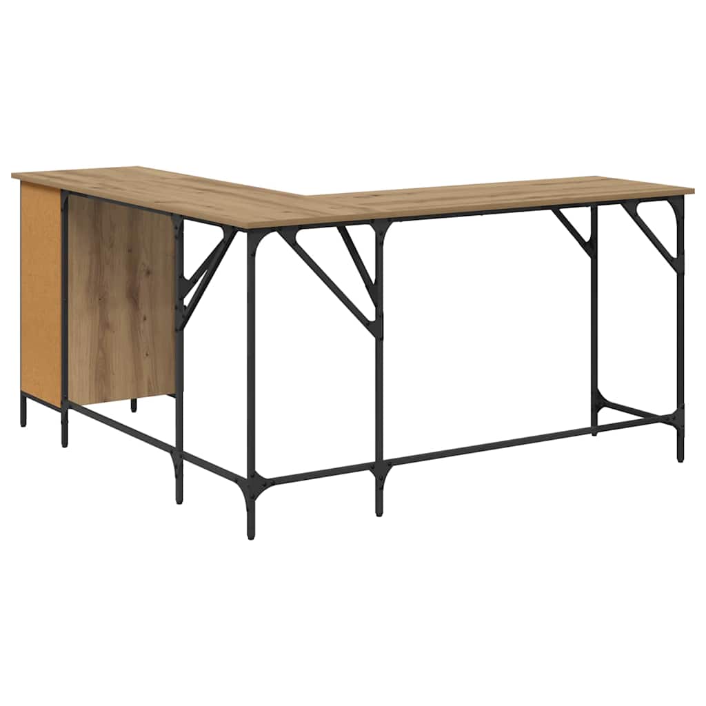 vidaXL Γραφείο Artisan Oak Επεξεργασμένο Ξύλο 141 x 141 x 75 εκ