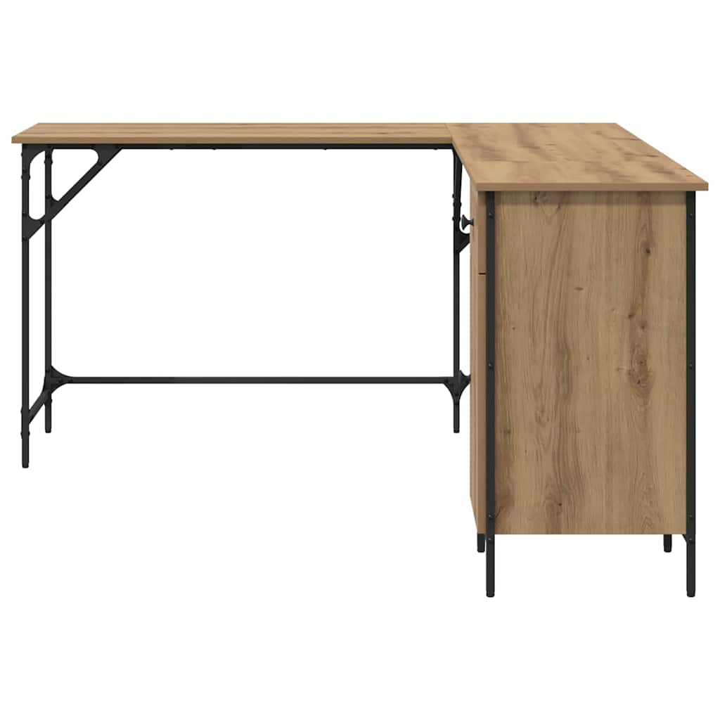 vidaXL Γραφείο Artisan Oak Επεξεργασμένο Ξύλο 141 x 141 x 75 εκ