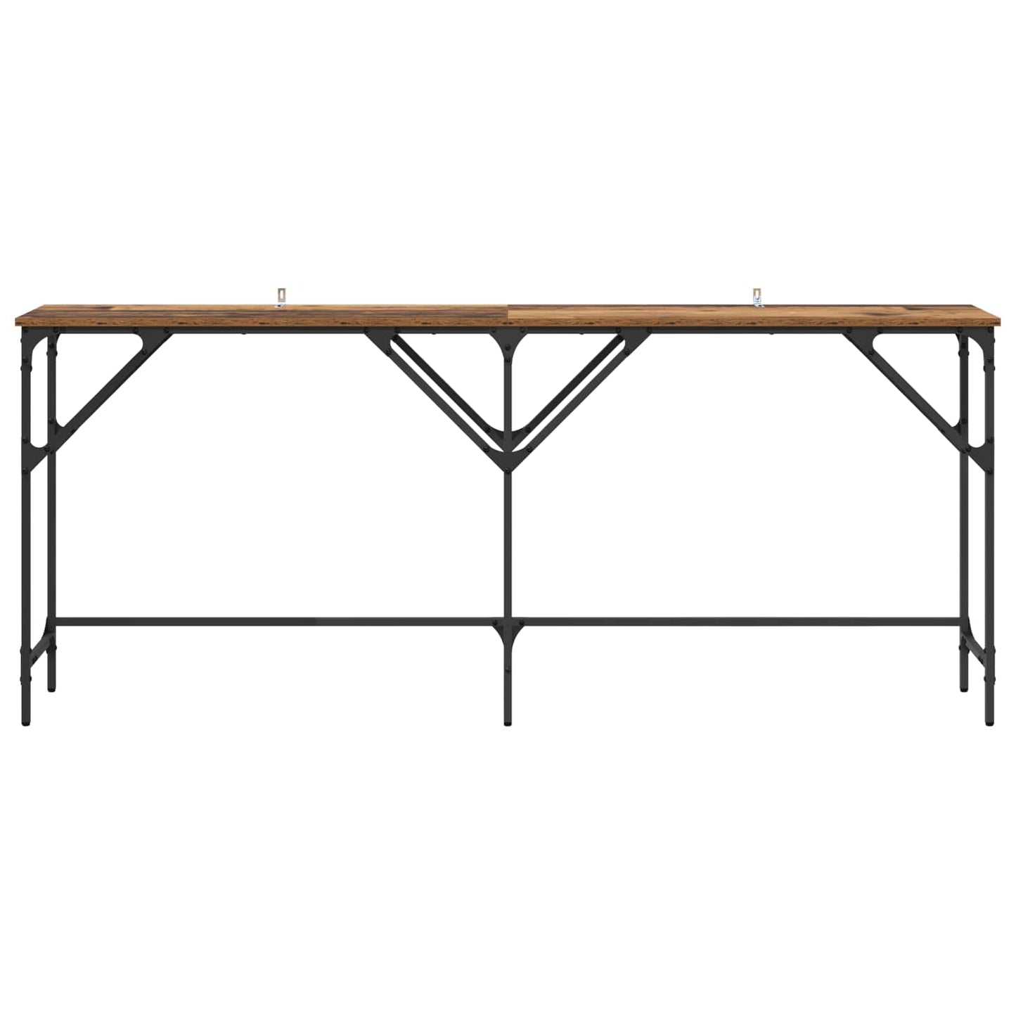 vidaXL Τραπέζι κονσόλας Παλιό Ξύλο 180 x 30 x 75 εκ Επεξεργασμένο ξύλο