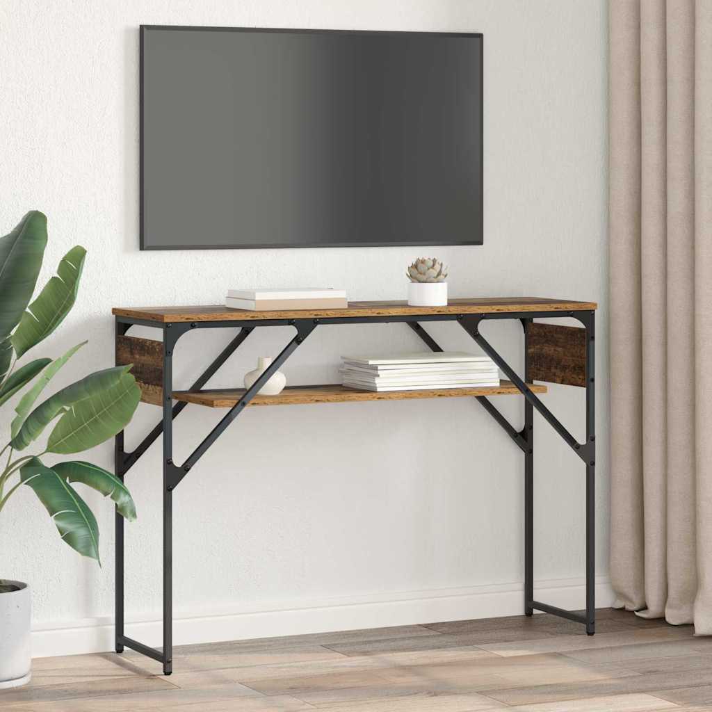 vidaXL ΤραπέζιΚονσόλας Παλιό Ξύλο 105x30x75εκ. Επεξεργασμένο ξύλο