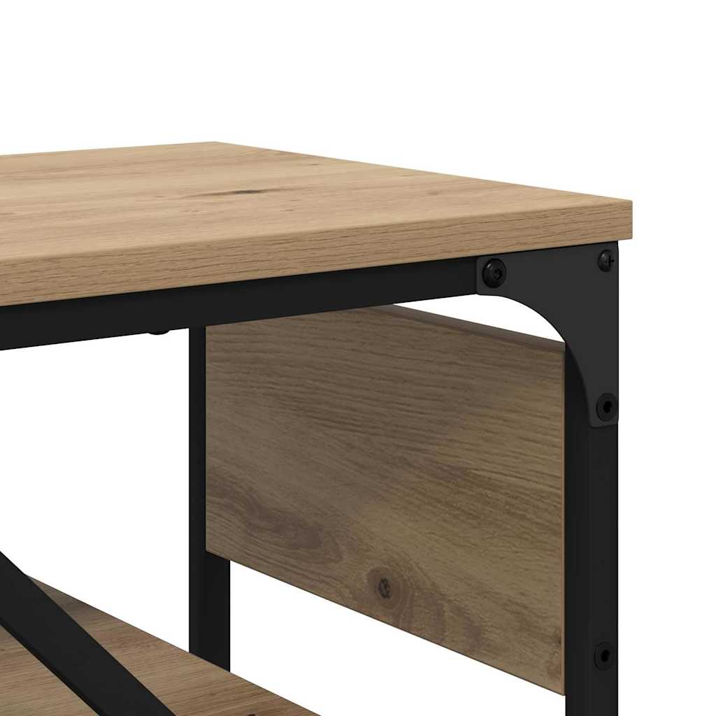 vidaXL ΤραπέζιΚονσόλας Artisan Oak 75x30x75εκ. Επεξεργασμένο ξύλο