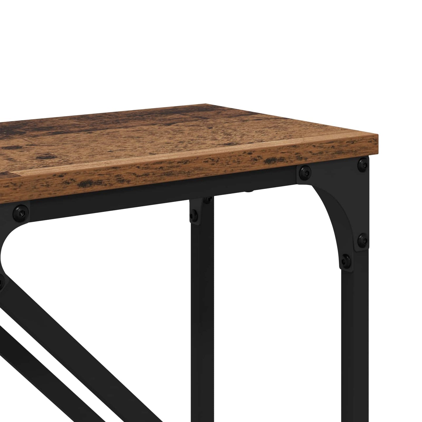 vidaXL Τραπέζι κονσόλας 2 pcs Παλιό Ξύλο 100 x 28 x 75 εκ.