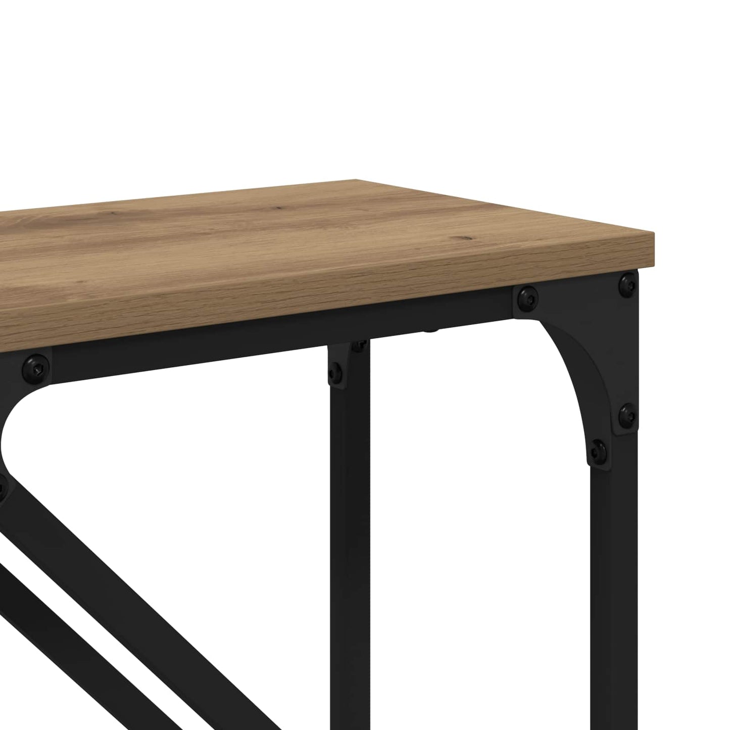 vidaXL Τραπέζι κονσόλας 2 pcs Artisan Oak 100 x 28 x 75 εκ.