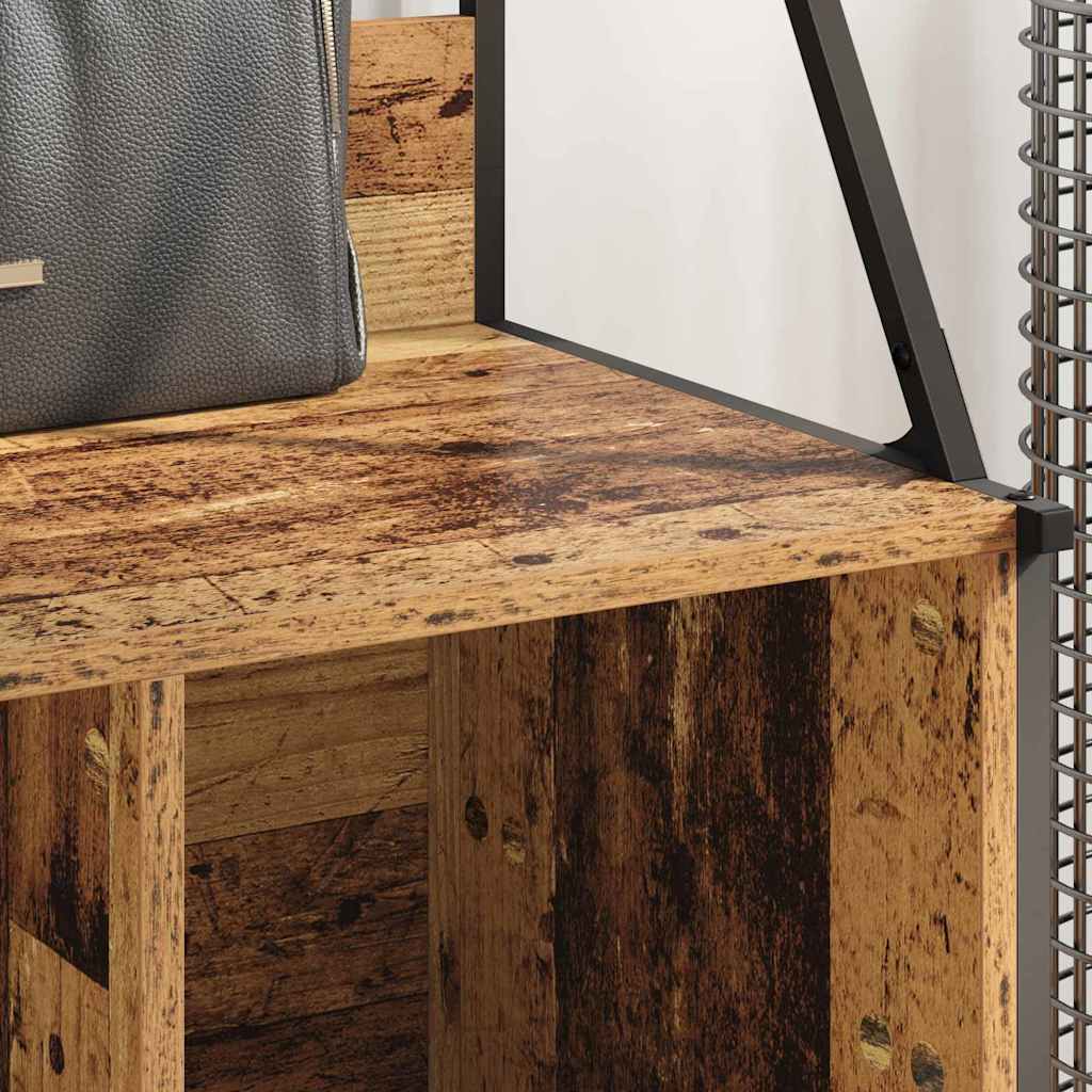 vidaXL Ράφι Ρούχων Παλιό Ξύλο 100 x 41 x 184 εκ Επεξεργασμένο ξύλο