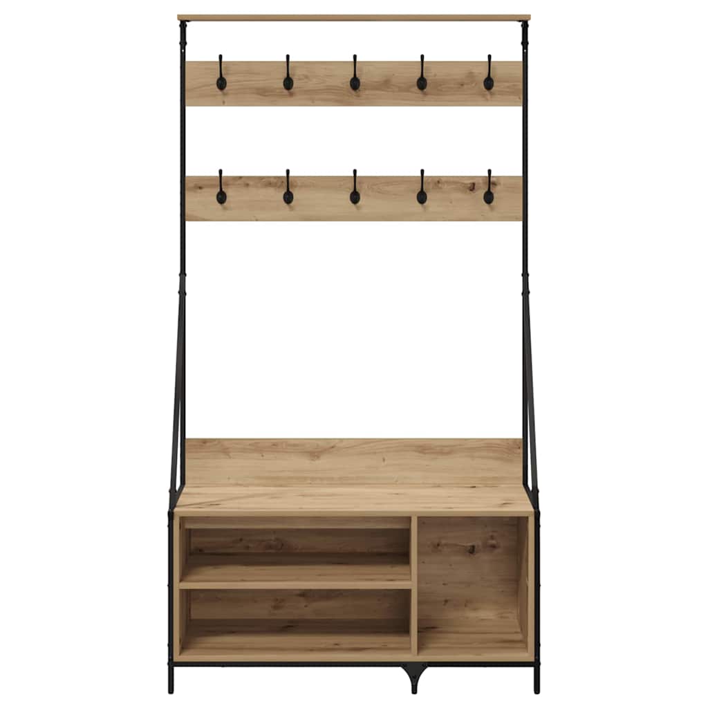 vidaXL Ράφι Ρούχων Artisan Oak 100 x 41 x 184 εκ Επεξεργασμένο ξύλο