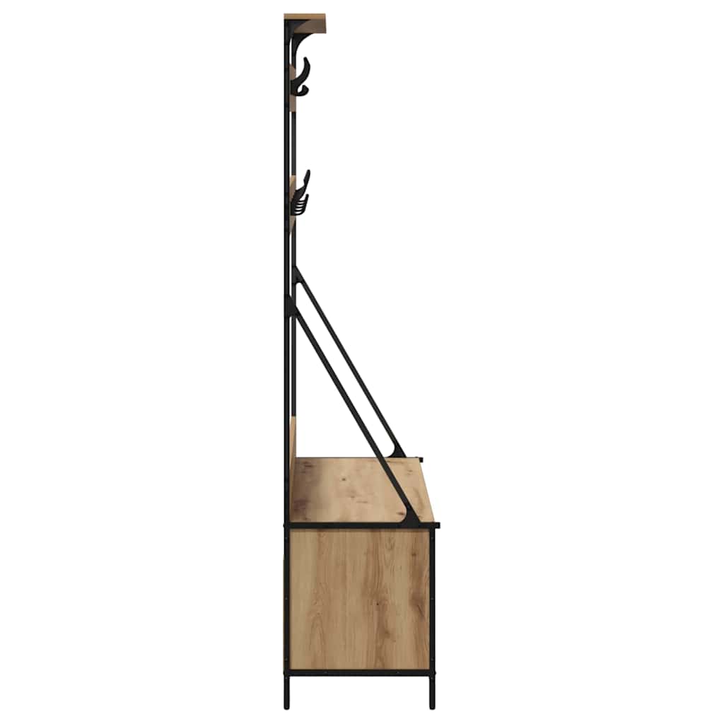 vidaXL Ράφι Ρούχων Artisan Oak 100 x 41 x 184 εκ Επεξεργασμένο ξύλο