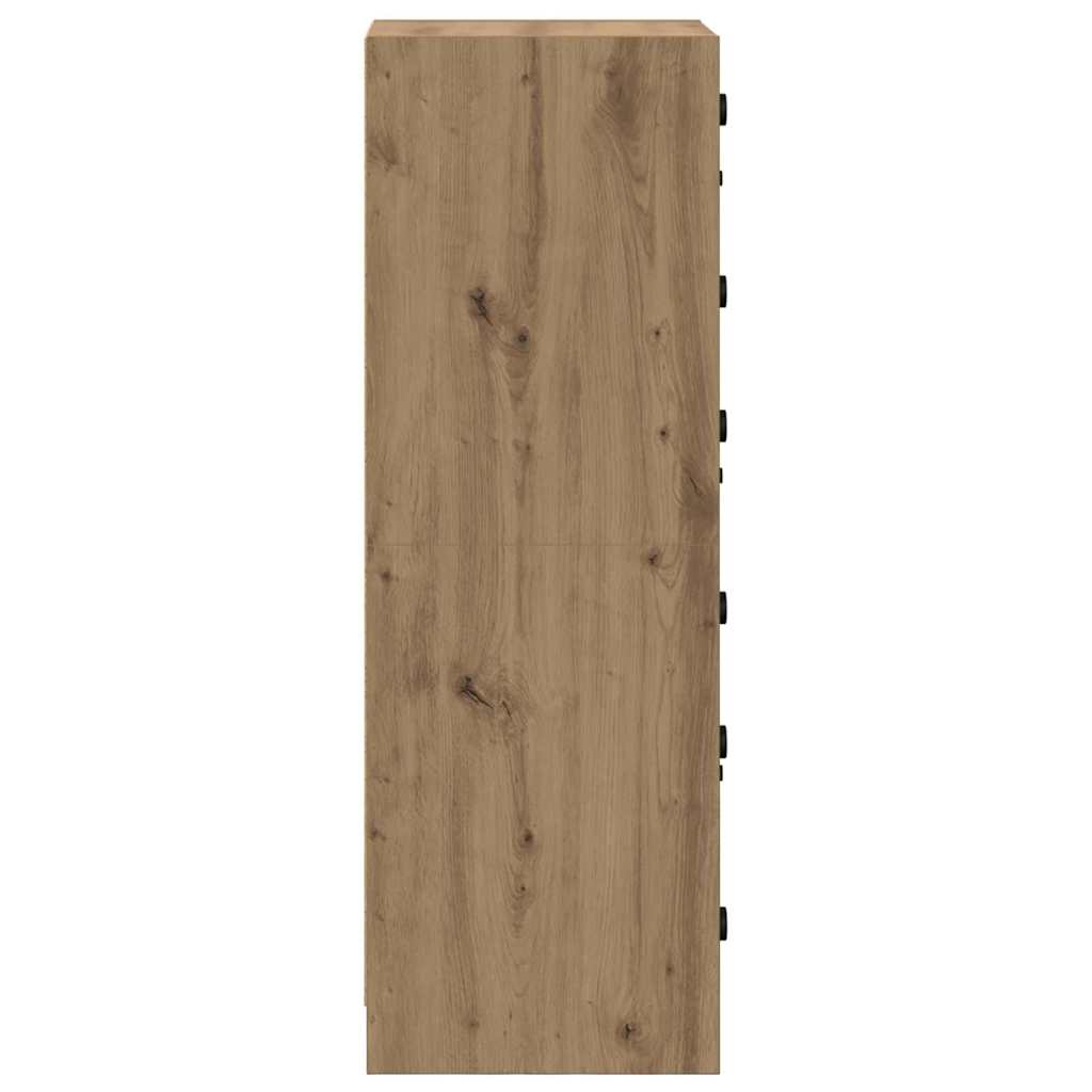 vidaXL Highboard Artisan Oak 35 x 37 x 109 εκ Επεξεργασμένο ξύλο