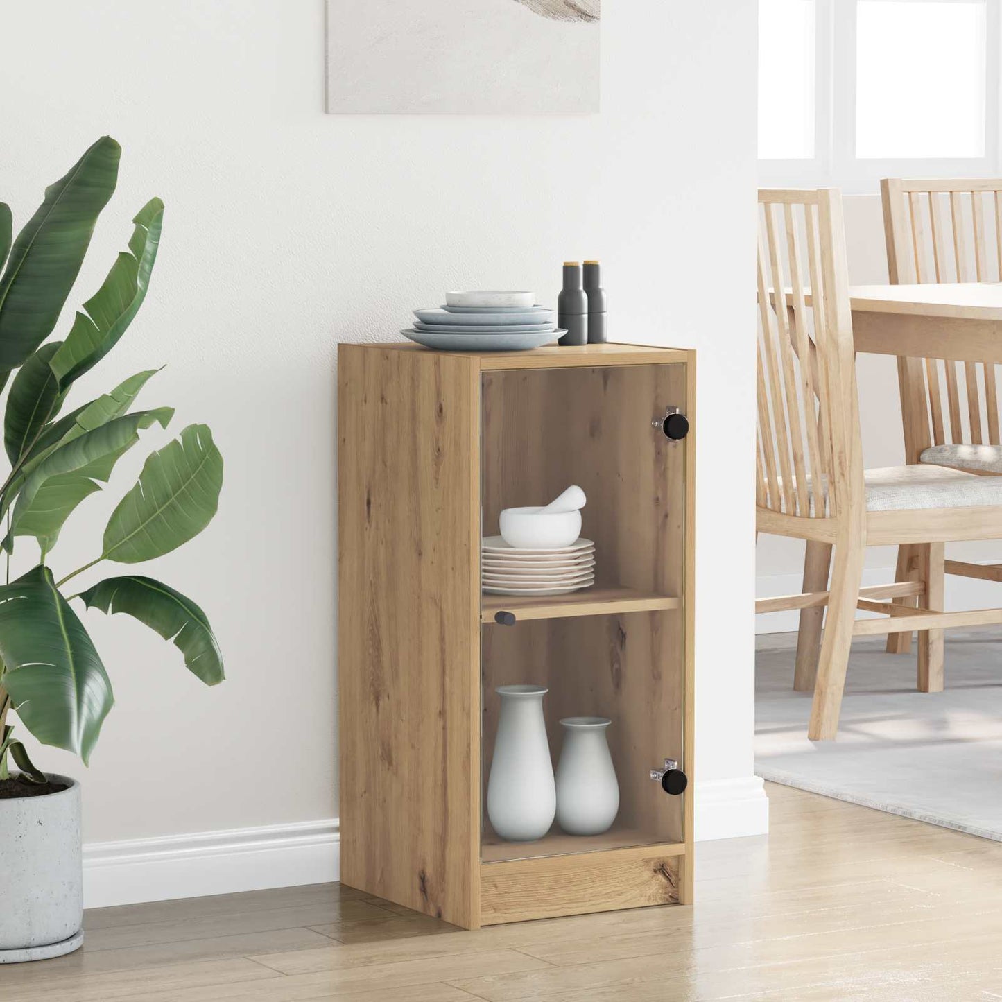 vidaXL Πλαϊνό γραφείο artisan δρυς 35 x 37 x 76 εκ Επεξεργασμένο ξύλο