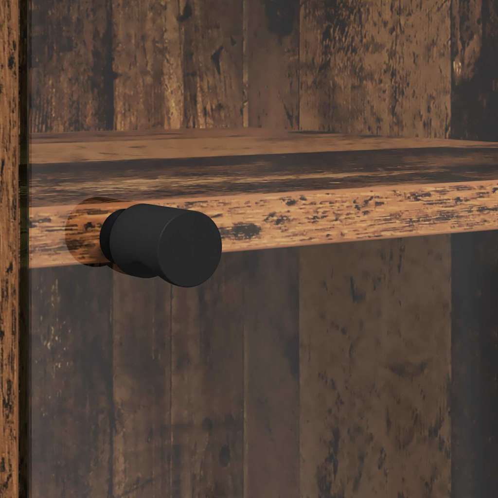 vidaXL Highboard Παλιό Ξύλο 35 x 37 x 142 εκ Επεξεργασμένο ξύλο