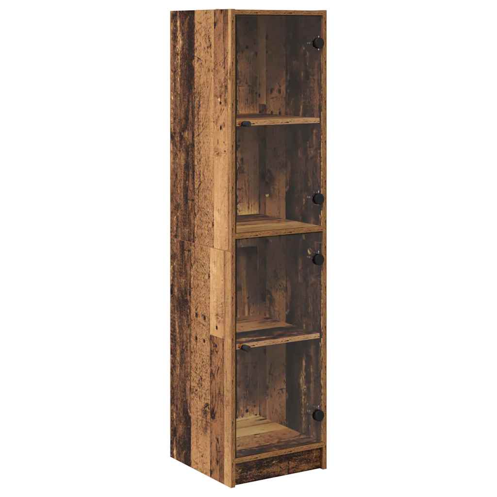 vidaXL Highboard Παλιό Ξύλο 35 x 37 x 142 εκ Επεξεργασμένο ξύλο