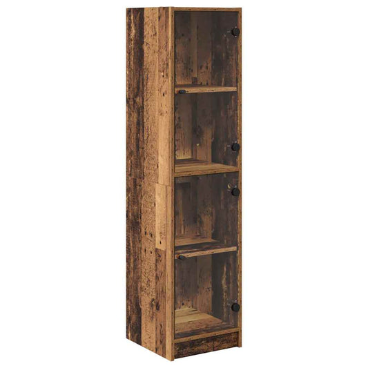 vidaXL Highboard Παλιό Ξύλο 35 x 37 x 142 εκ Επεξεργασμένο ξύλο