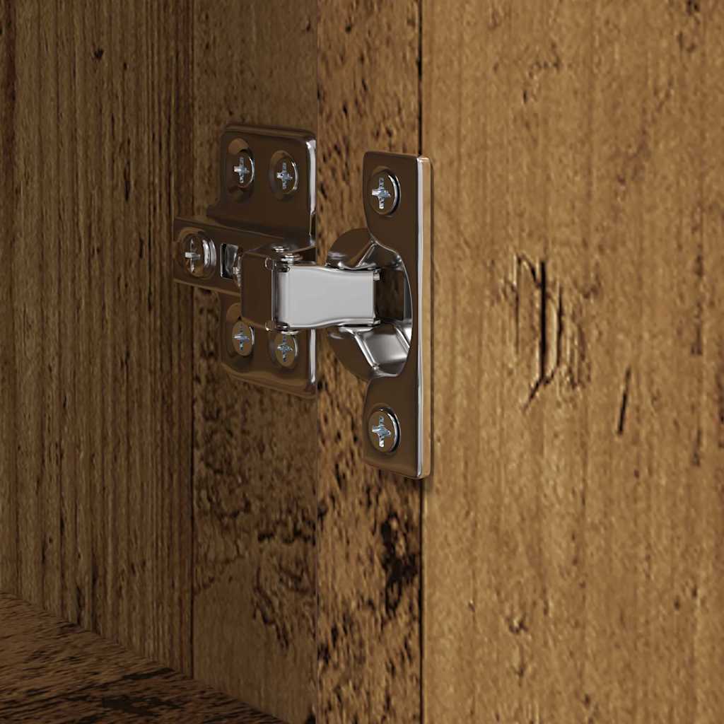 vidaXL Highboard Παλιό Ξύλο 35 x 37 x 142 εκ Επεξεργασμένο ξύλο