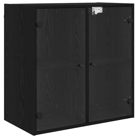 vidaXL Ντουλάπα Τοίχου 68 x 37 x 68,5 εκ Επεξεργασμένο Ξύλο Μαύρη Οξυά
