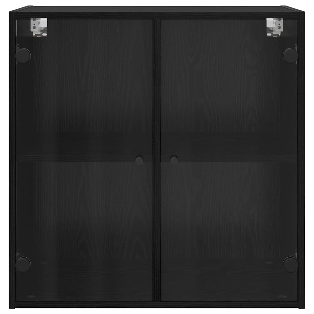 vidaXL Ντουλάπα Τοίχου 68 x 37 x 68,5 εκ Επεξεργασμένο Ξύλο Μαύρη Οξυά