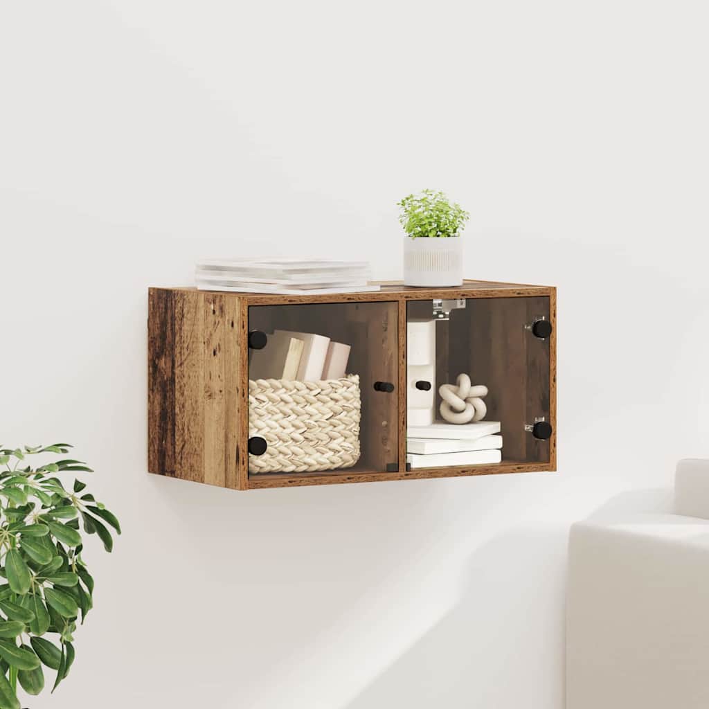 vidaXL Ντουλάπα Τοίχου 68 x 37 x 35 εκ Επεξεργασμένο Ξύλο Παλιό Ξύλο