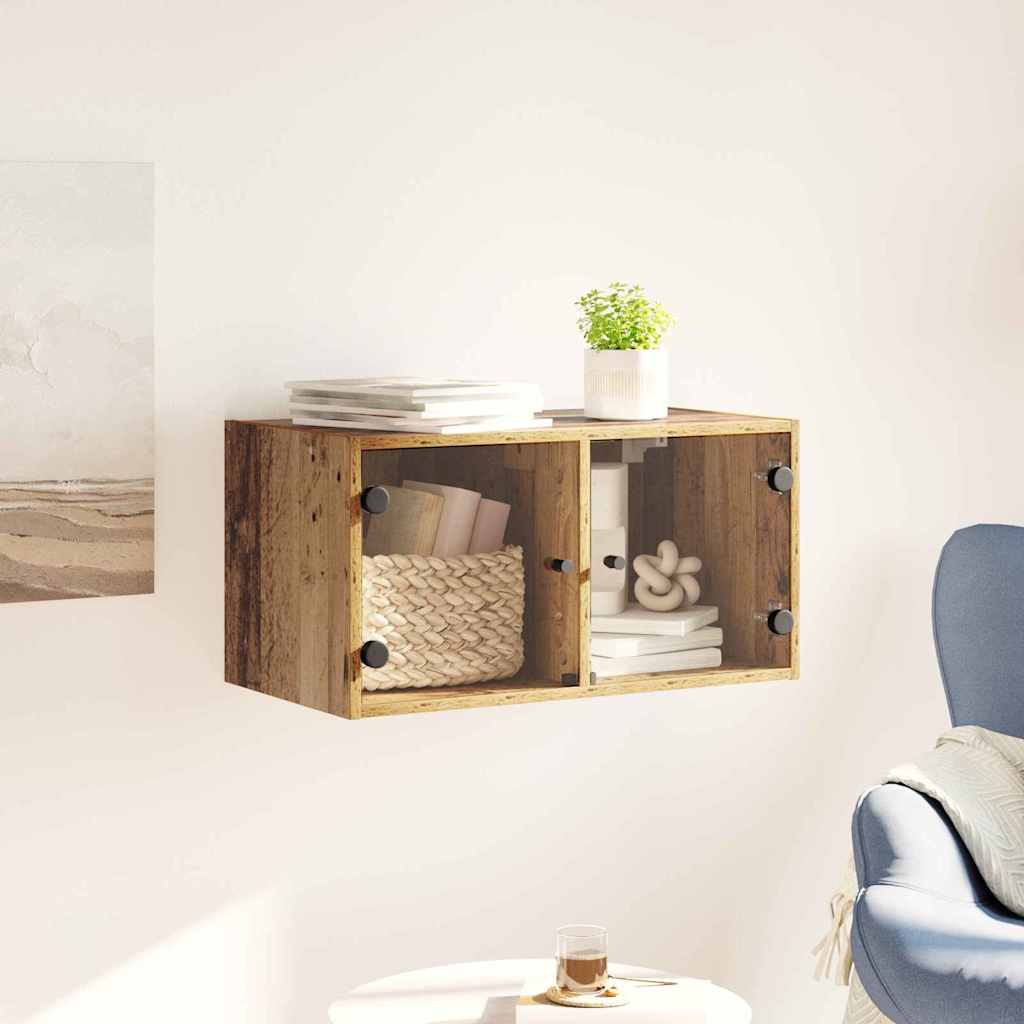 vidaXL Ντουλάπα Τοίχου 68 x 37 x 35 εκ Επεξεργασμένο Ξύλο Παλιό Ξύλο