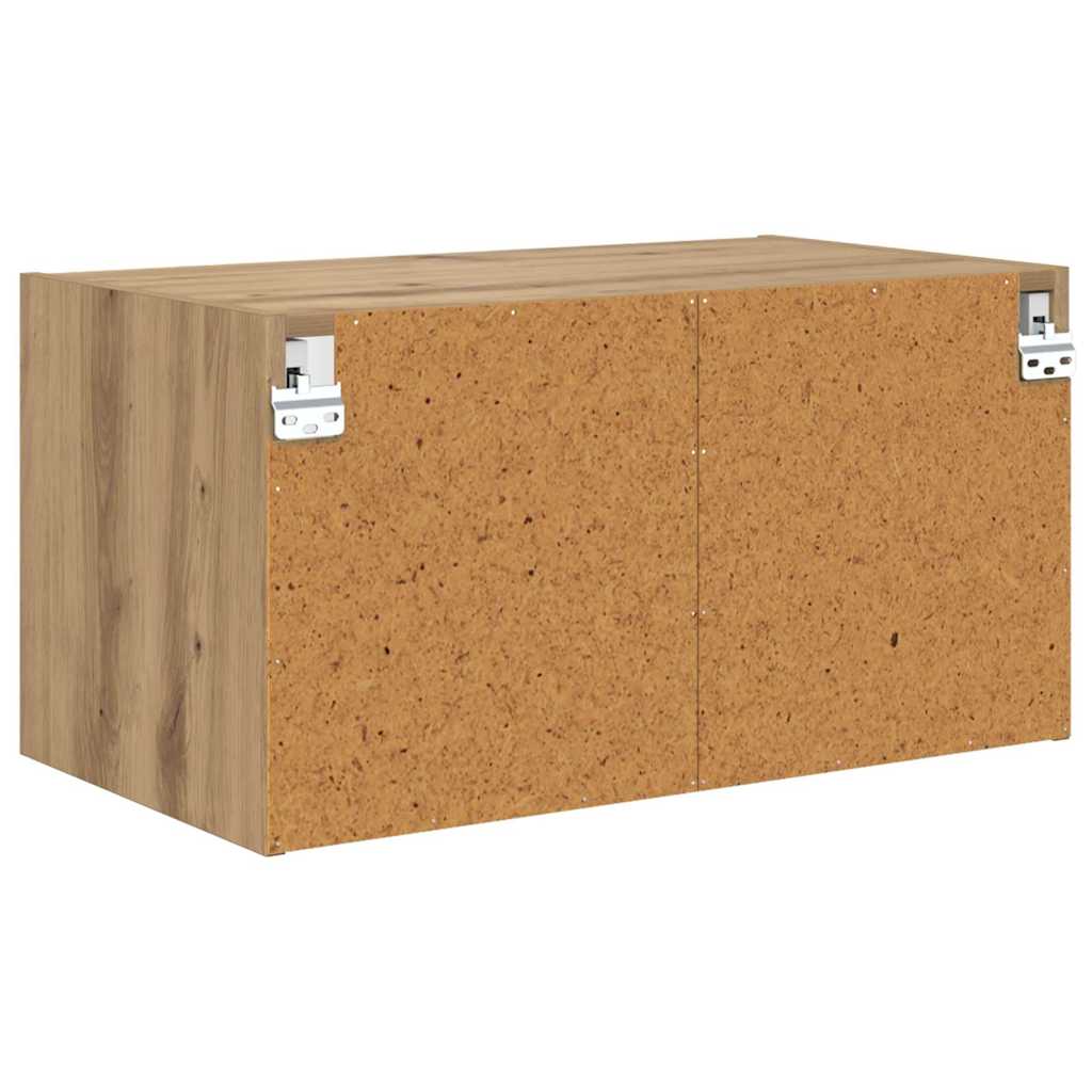 vidaXL Ντουλάπια Τοίχου 2 τμχ. 68 x 37 x 35 εκ Επεξεργασμένο Ξύλο