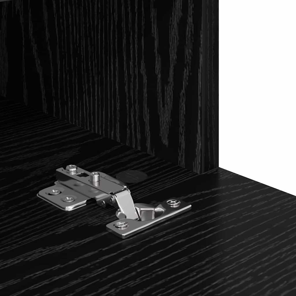 vidaXL Βάσεις τηλεόρασης Επιτοίχιο 2 pcs Μαύρη Οξυά 60 x 30 x 30 cm