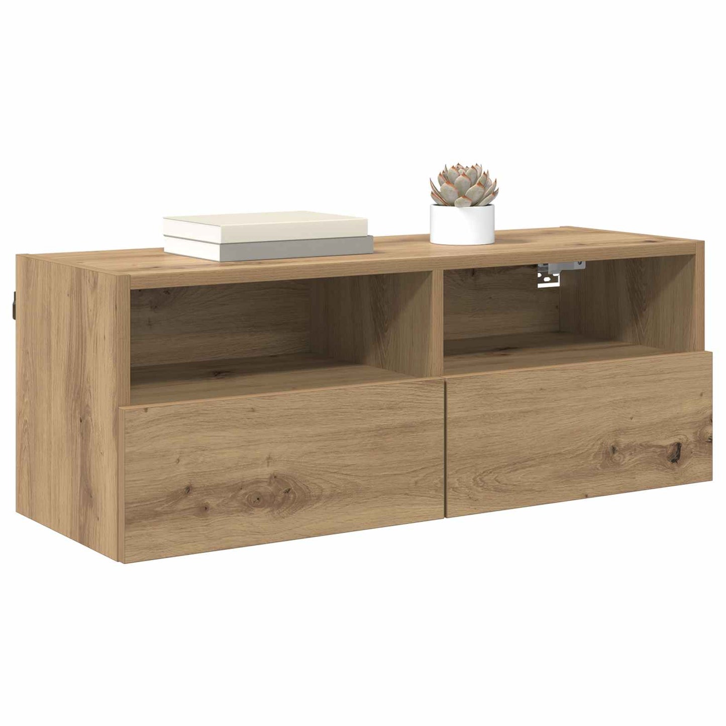vidaXL Ντουλάπι Τηλεόρασης Τοίχου 80 x 30 x 30 εκ Artisan Oak