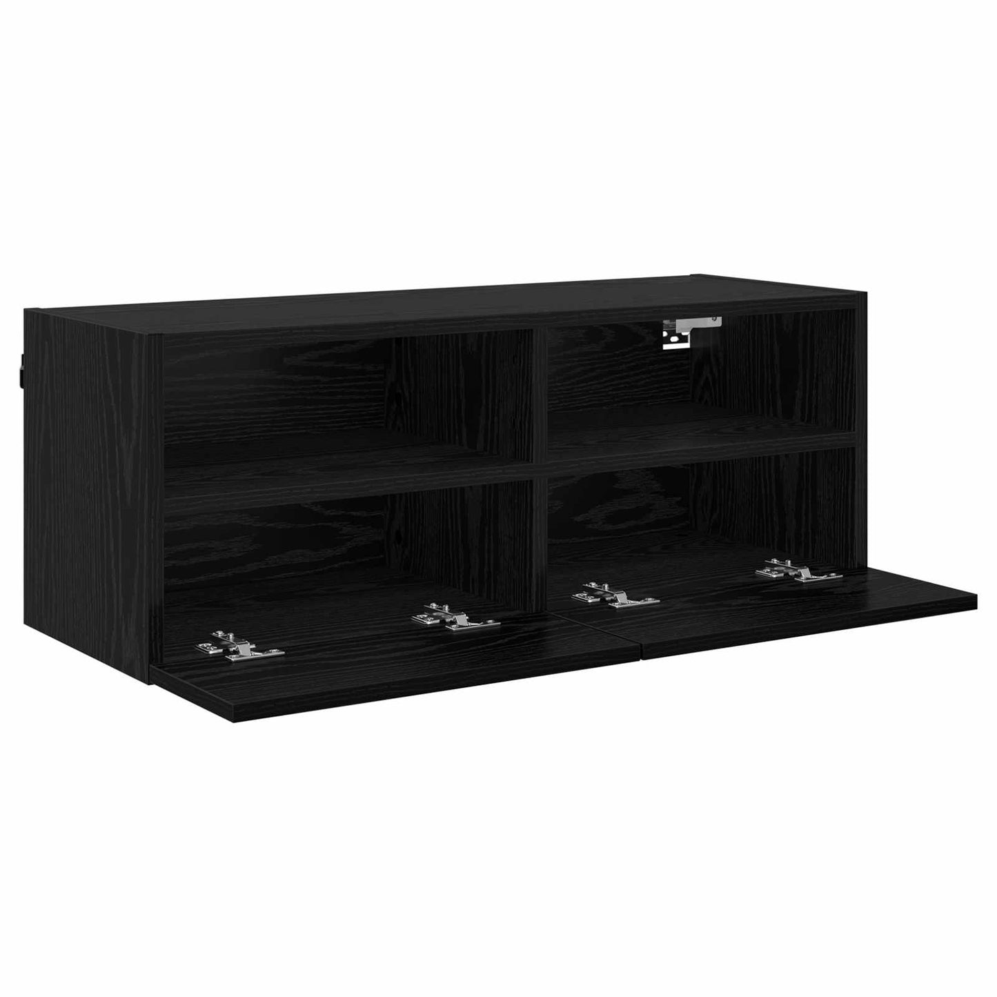 vidaXL Ντουλάπι Τηλεόρασης Τοίχου 80 x 30 x 30 εκ Μαύρη Οξυά