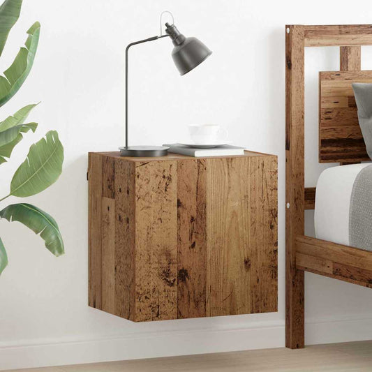 vidaXL Ντουλάπι Τηλεόρασης Τοίχου Επιτοίχιο Παλιό Ξύλο 40,5x30x40εκ