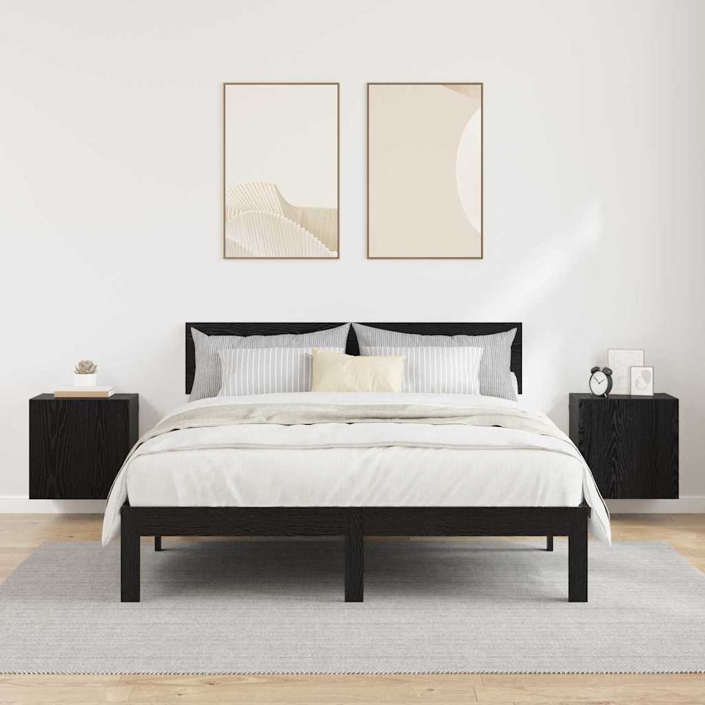 vidaXL Βάσεις τηλεόρασης Επιτοίχιο 2 pcs Μαύρη Οξυά 40,5x30x40εκ