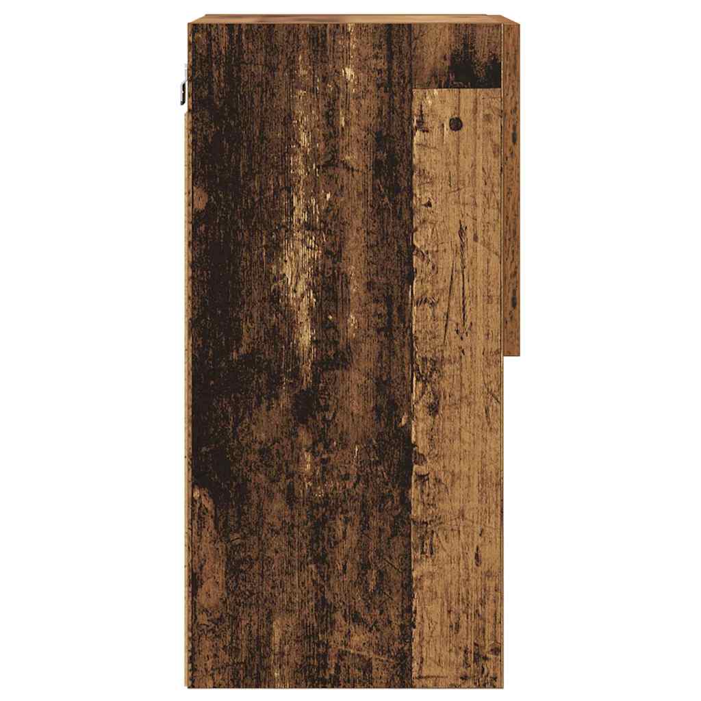vidaXL Τοίχου ντουλάπες τηλεόρασης 2 pcs Παλιό ξύλο 30,5 x 30 x 60 εκ.