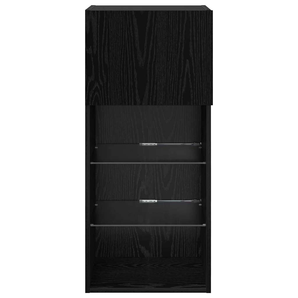 vidaXL Κρεμαστός θρανίο τηλεόρασης Μαύρη Οξυά 40,5 x 30 x 90 εκ