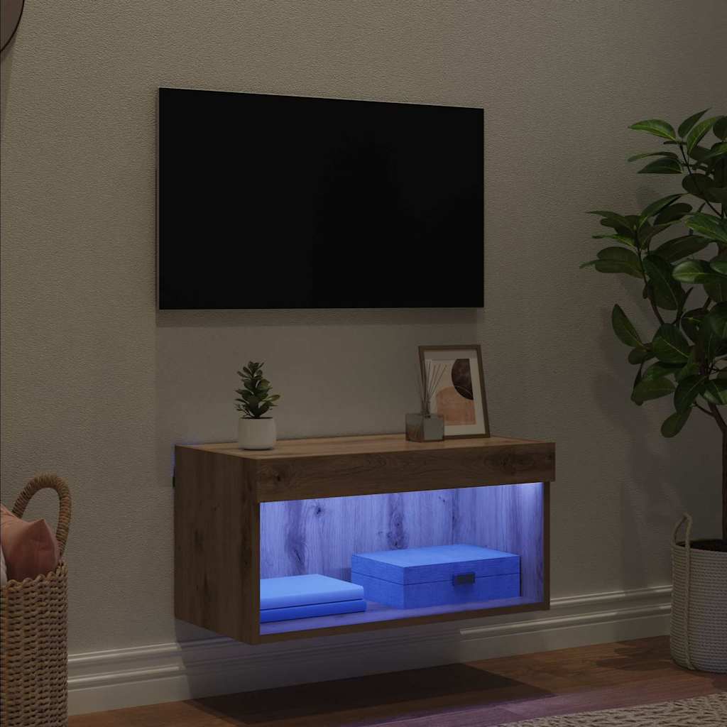 vidaXL Ντουλάπι TV Artisan Oak 60 x 30 x 30 cm Επεξεργασμένο ξύλο