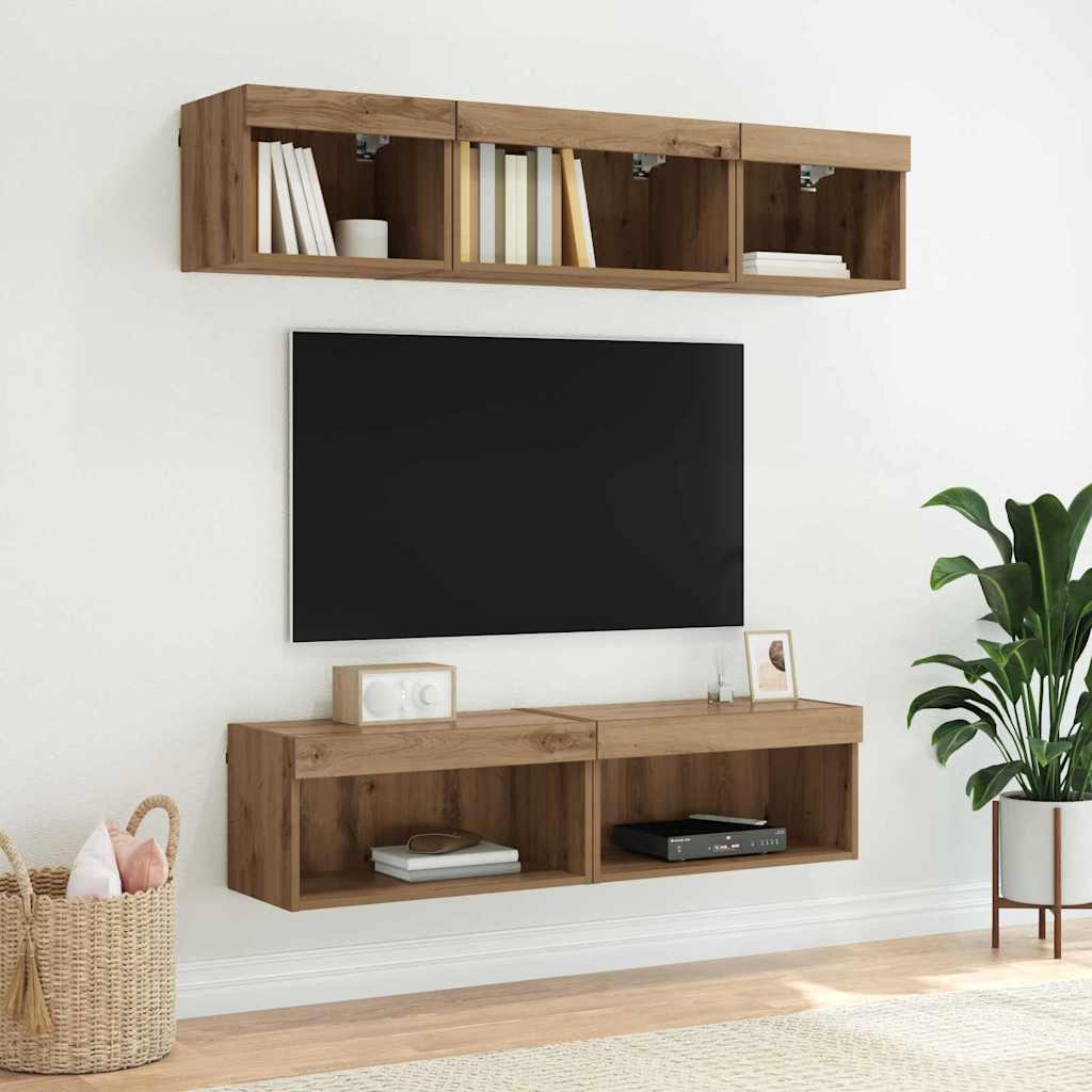 vidaXL Ντουλάπι TV Artisan Oak 60 x 30 x 30 cm Επεξεργασμένο ξύλο